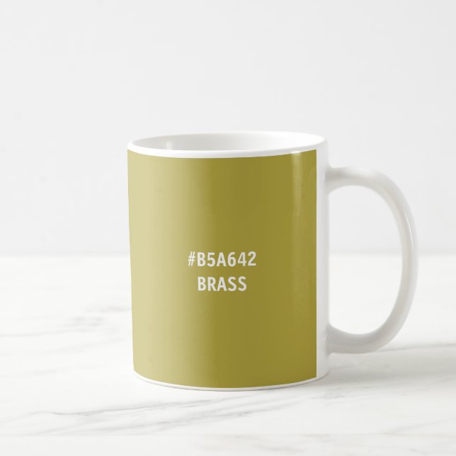 Brass Color hex Code Mug (Right)