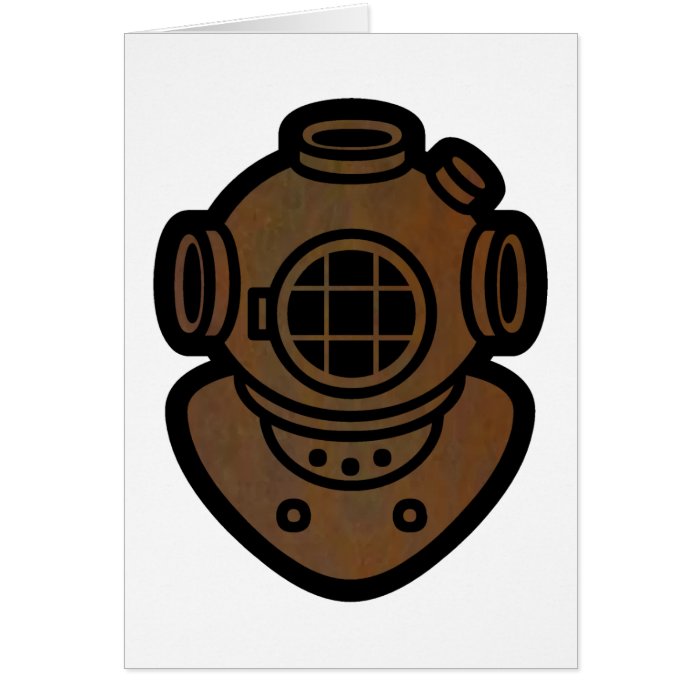 Brass Diving Helmet Cards