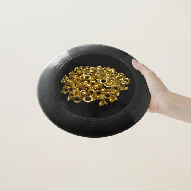 Brass Grommets Wham-O Frisbee (In Hand)