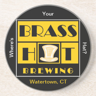 Brass Hat Brewing Sandstone Coaster