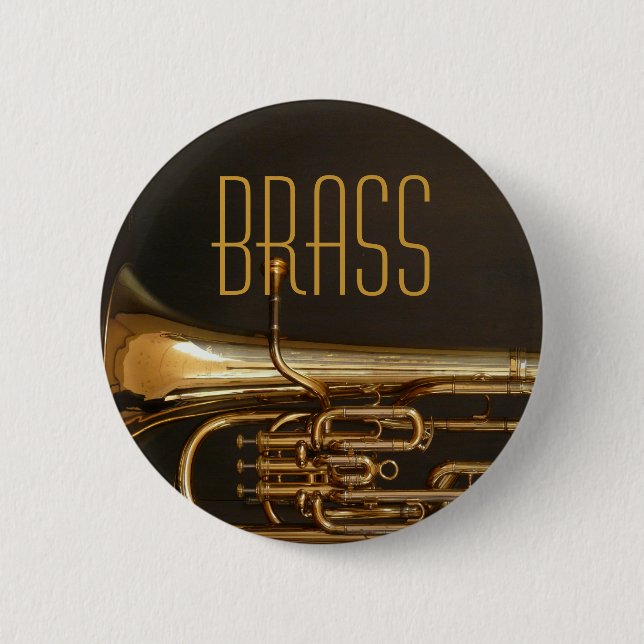 Brass Horn Button (Front)