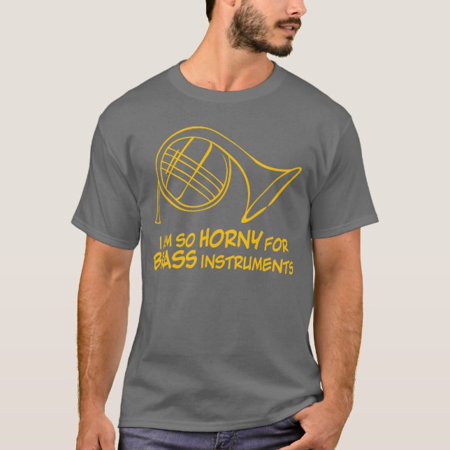 Brass Instrument French Horn Orchestra family T-Shirt (Front)