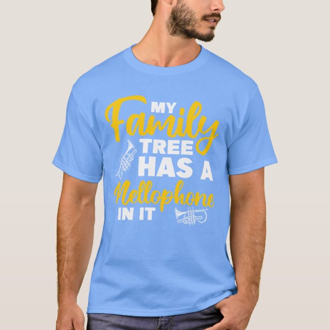 Brass Instrument Mellophonist Marching Band family T-Shirt (Front)