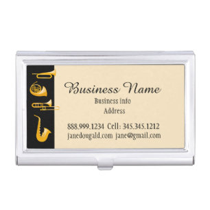 Brass Instruments Musician Music  Business  Card Case