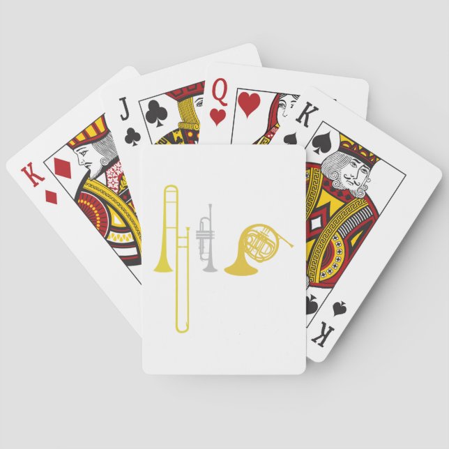 Brass Instruments Poker Cards (Back)