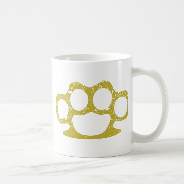 Brass Knuckles Coffee Mug (Right)