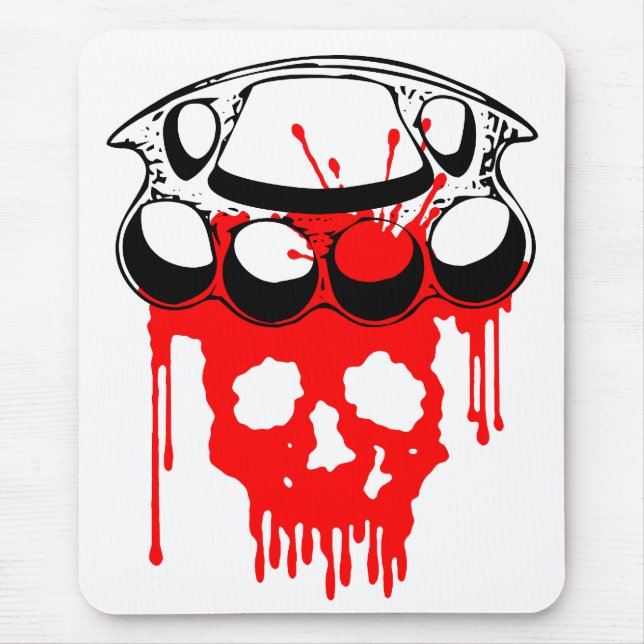 Brass Knuckles Mouse Pad (Front)