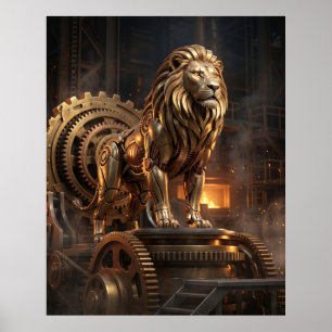 Brass Lion Throne Poster