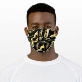 Brass Music Instruments Band Teacher Adult Cloth Face Mask (Worn)