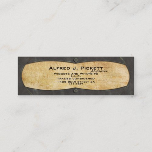 Brass Plate Frame Business Card Templates