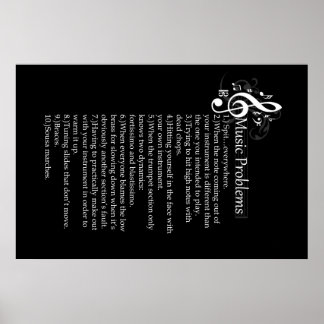 Brass problems list poster