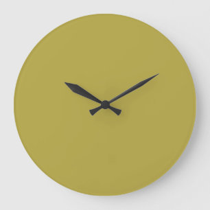 Brass Traditional Color Matched Large Clock