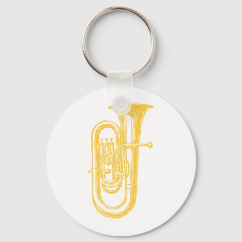 Brass Tuba Keychain