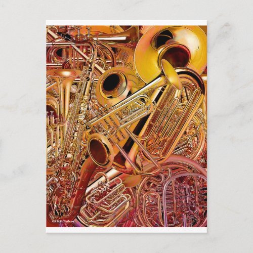 Brass Wall Postcard