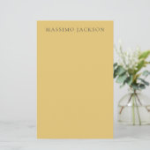Brass Yellow Minimalist Plain Modern Aesthetic (Standing Front)