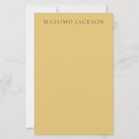 Brass Yellow Minimalist Plain Modern Aesthetic (Front)