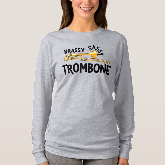 Brassy Sassy Trombone T-Shirt (Front)