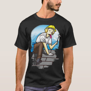 Brasti Roofer Craftsmen and Dogs Owner  T-Shirt