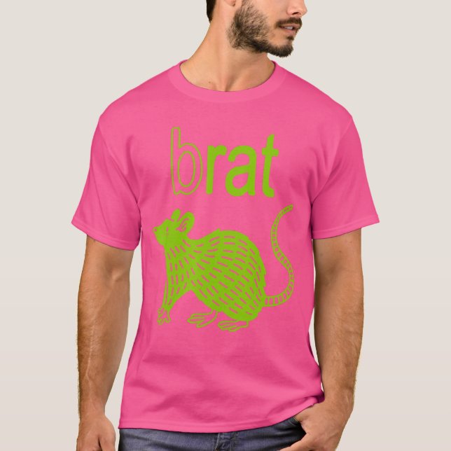 Brat B Rat Mouse Funny Apparel retro T-Shirt (Front)