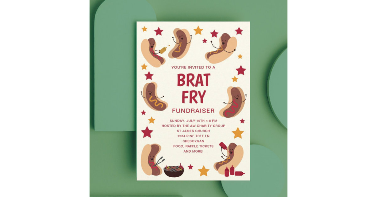 Brat Fry Invitation Zazzle
