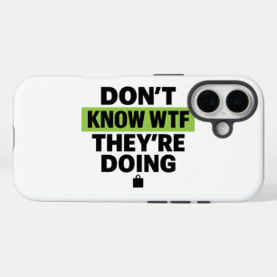 Brat Green Design – Don’t Know WTF They’re Doing iPhone 16 Case