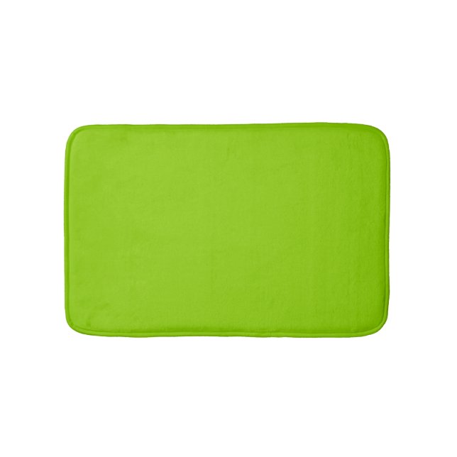 Brat Green Solid Color Bath Mat (Front)