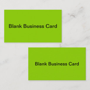 Brat Green Solid Color Business Card