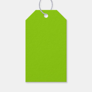 Brat Green Solid Color Gift Tags