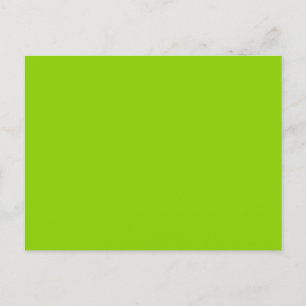 Brat Green Solid Color Postcard
