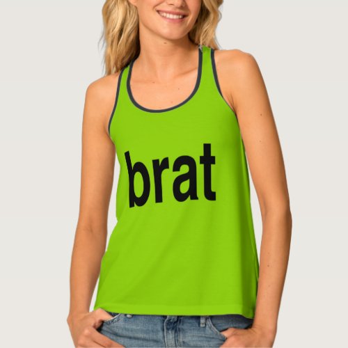 Brat Green Tank Top