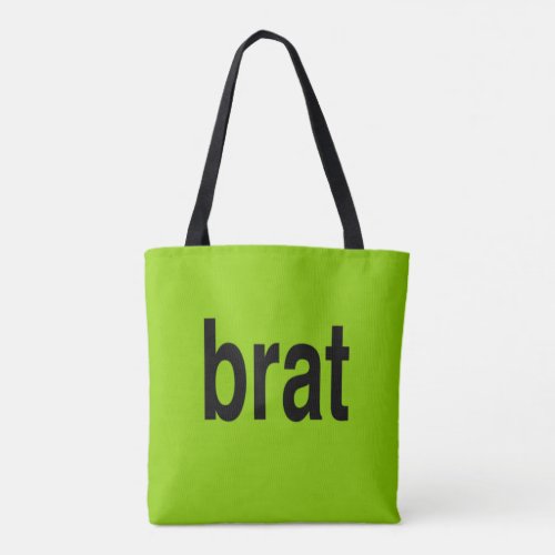 Brat Green Tote Bag