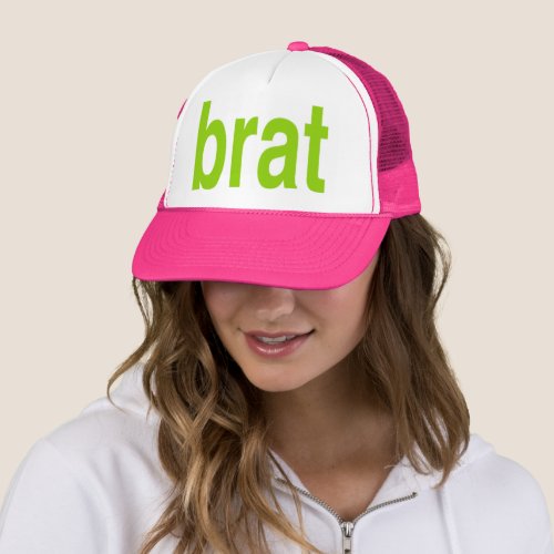 Brat Green Trucker Hat