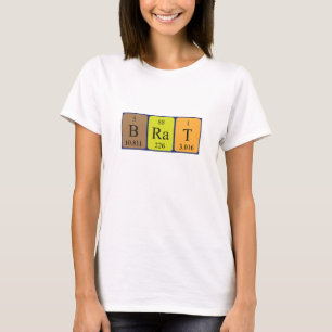 Brat periodic table name shirt