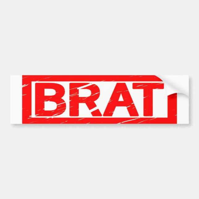 Brat Stamp Bumper Sticker (Front)