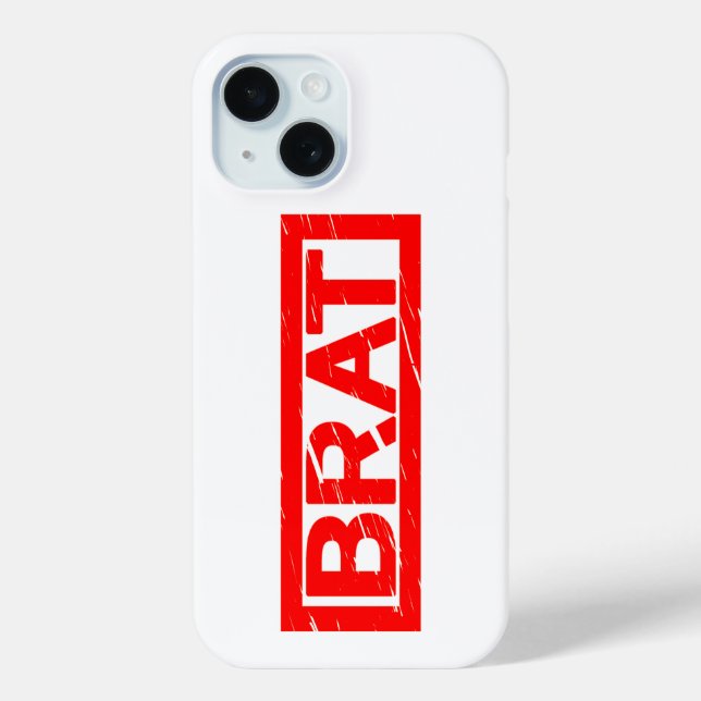 Brat Stamp Case-Mate iPhone Case (Back)