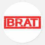 Brat Stamp Classic Round Sticker