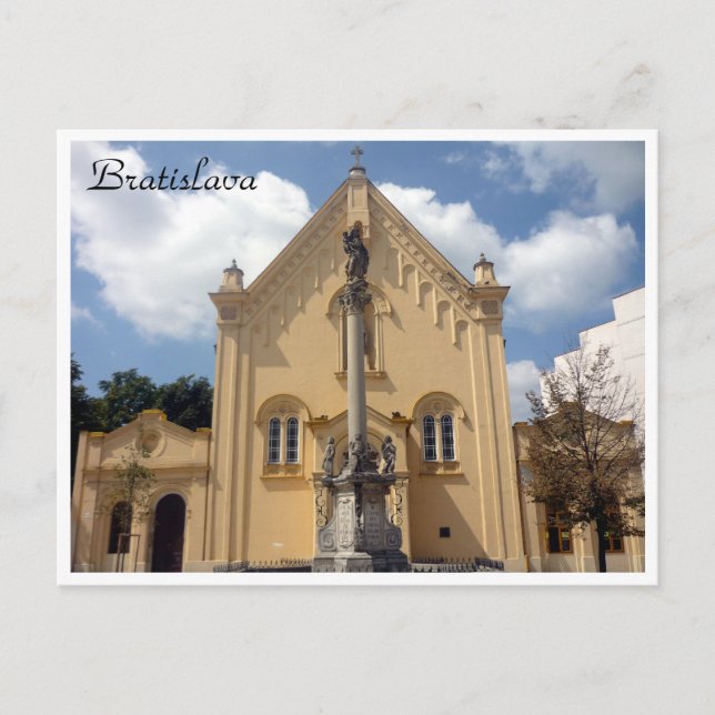 bratislava capuchin border postcard (Front)