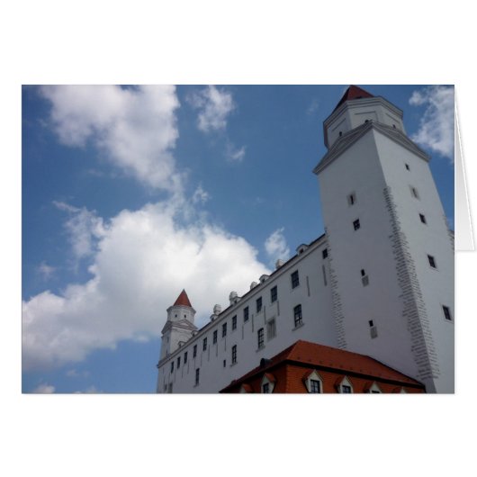 bratislava castle clouds cards (Front Horizontal)