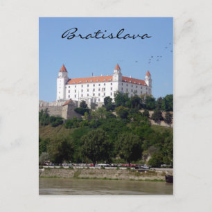 bratislava castle high postcard