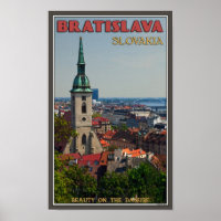 Bratislava Cityscape Poster