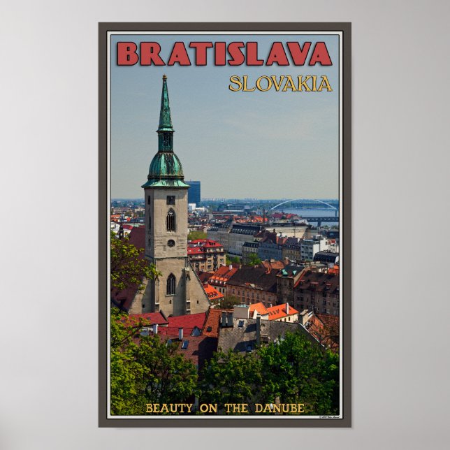 Bratislava Cityscape Poster (Front)