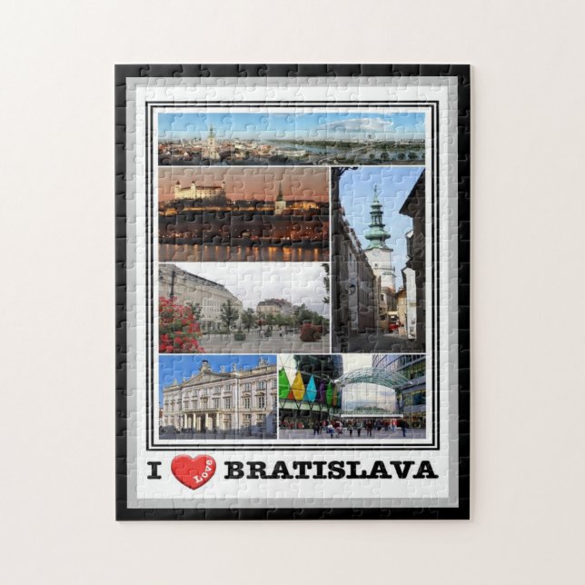 Bratislava - I Love - Slovakia - Jigsaw Puzzle (Vertical)