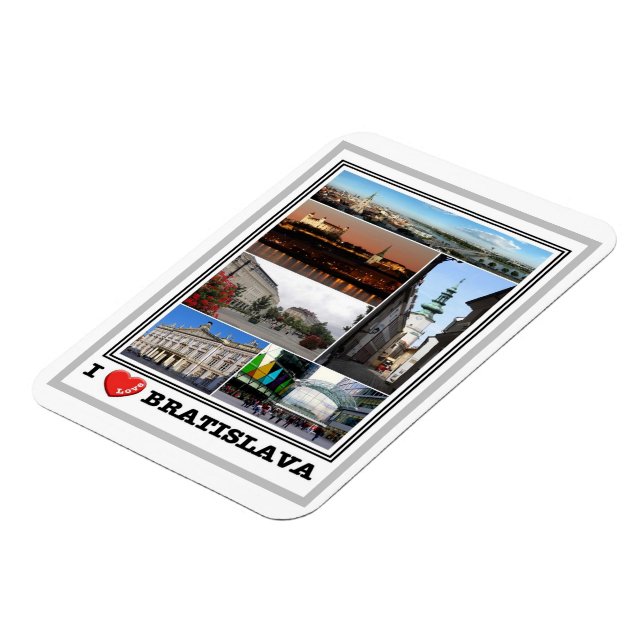 Bratislava - I Love - Slovakia - Magnet (Left Side)