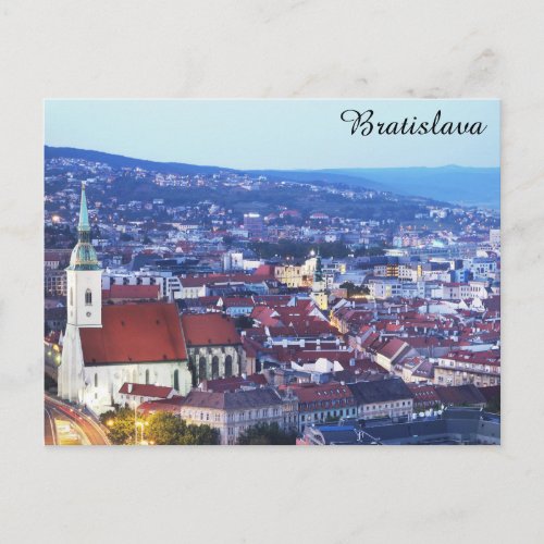 Bratislava Slovakia City Travel Photo Postcard