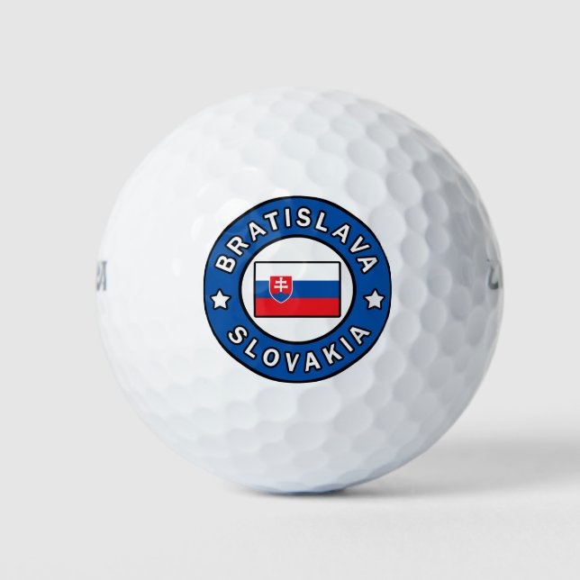 Bratislava Slovakia Golf Balls (Front)