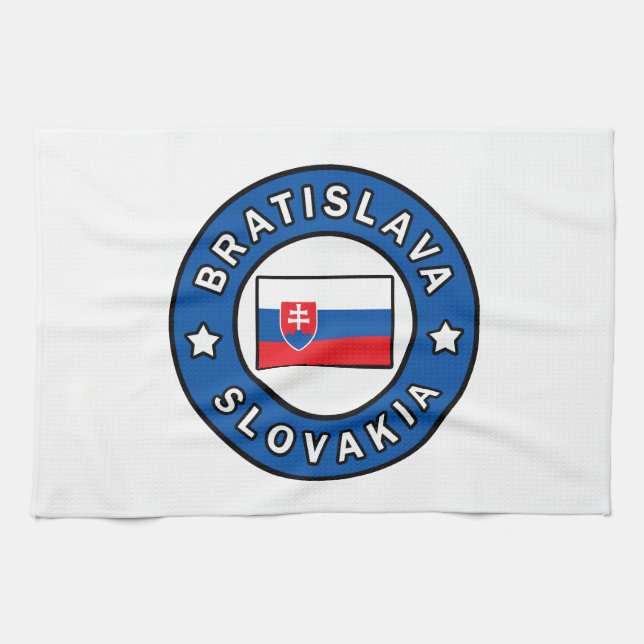 Bratislava Slovakia Kitchen Towel (Horizontal)