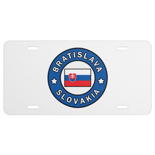 Bratislava Slovakia License Plate
