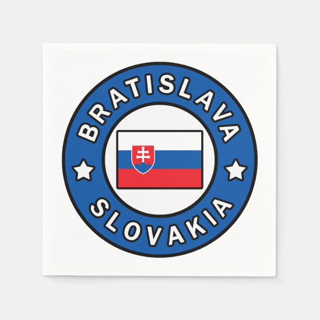 Bratislava Slovakia Napkins (Front)