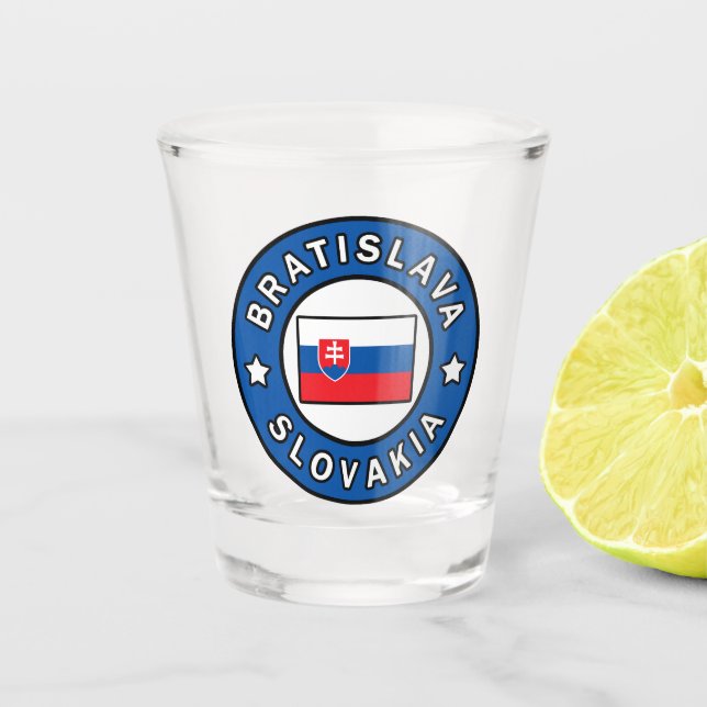 Bratislava Slovakia Shot Glass (Front)
