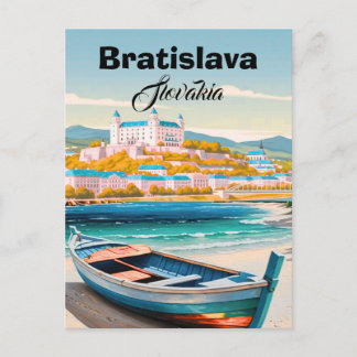 Bratislava Slovakia Travel Postcard Art, Bratislav